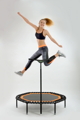 Trampolínka  Jumping ŠPORT  8 hranná  ČERVENÝ výplet                                                              