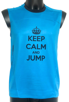 Tielko "KEEP CALM and JUMP" modré 