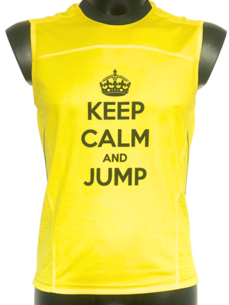 Tielko "KEEP CALM and JUMP" žlté