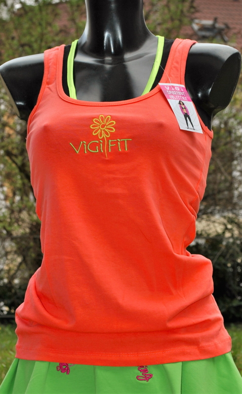 Tielko ViGi FIT - lososové Tielko ViGi FIT - lososové